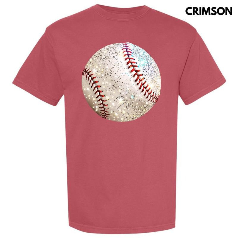 Baseball Faux Glitter Comfort Colors T-Shirt 'NLB' Hoodie, Sweatshirt | HypeDripTees.com
