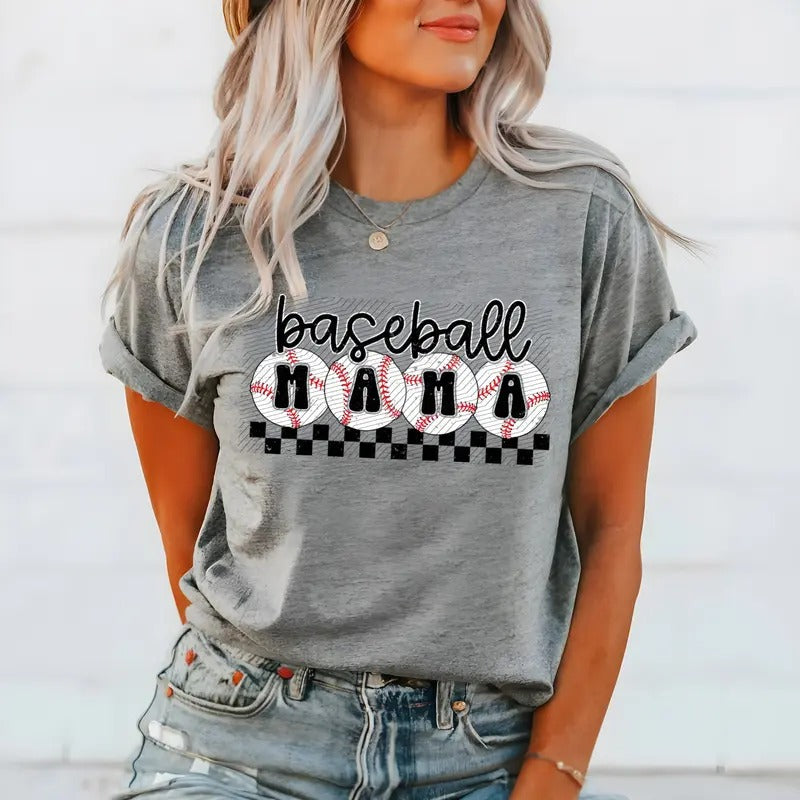 Baseball Mama Bella Canvas T-Shirt Hoodie, Sweatshirt | HypeDripTees.com