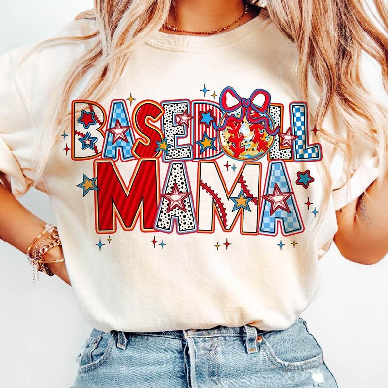Baseball Mama Brushstroke Coquette T-Shirt, Brushstroke Baseball Coquette Bow T-Shirt, Tis the Season T-Shirt Baseball...