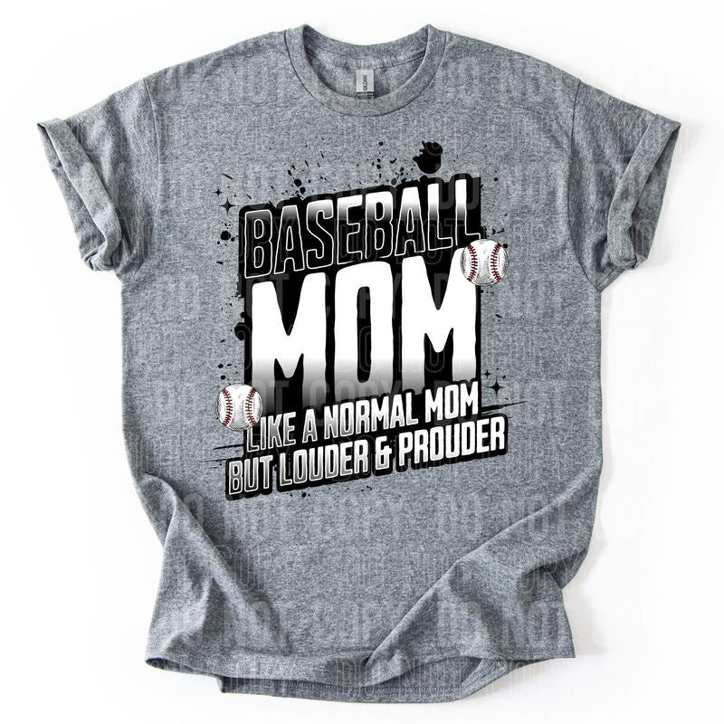 Baseball Mom DTF Transfers - THIS IS NOT A SHIRT Hoodie, Sweatshirt | HypeDripTees.com