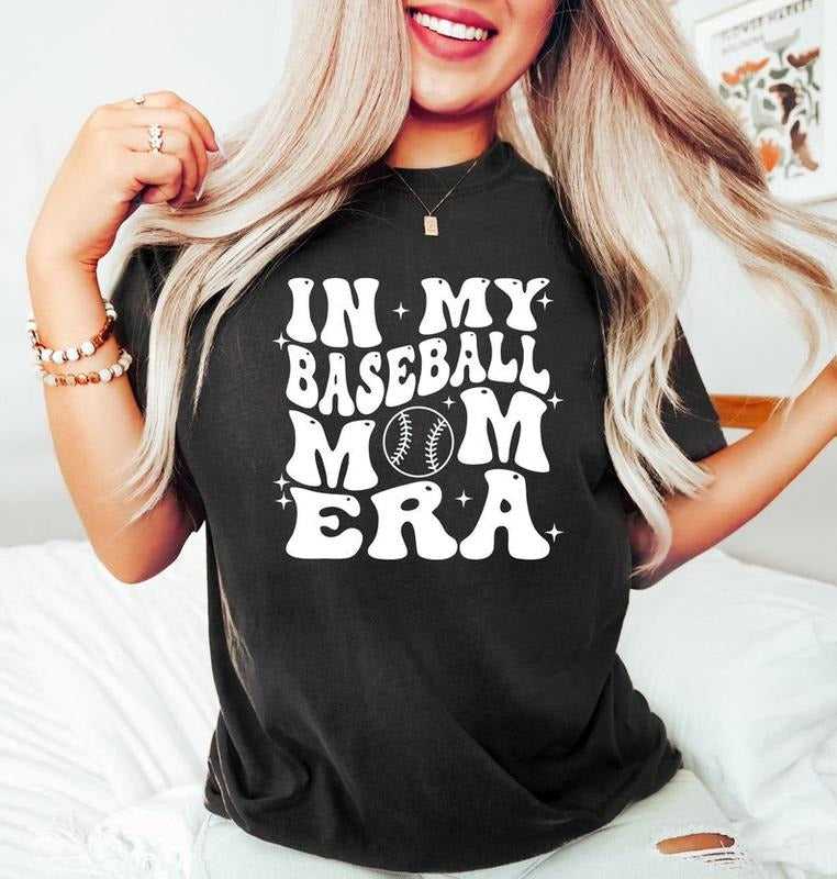 Baseball Mom Era Sweatshirt and Shirt, Baseball Mom Era Shirt, Game Day Woman Baseball Shirt, Baseball Mama Sweatshirt,...