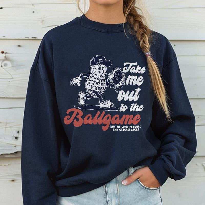 Baseball Mom T-Shirt, Cute Retro Baseball Mama Sweatshirt, Gift for Baseball Mama Shirt, Mom Shirt,Take Me Out to the...
