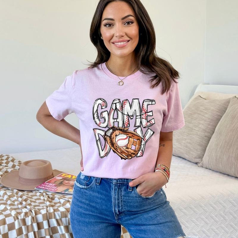 Baseball Shirt Baseball Game Day Shirt For Women Baseball Game Day Tshirt Baseball Mom Shirt Game Day Baseball Game Day...