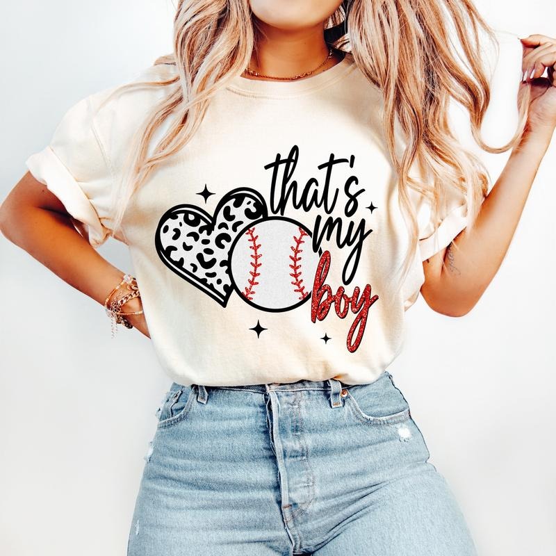 Baseball T-Shirt, Baseball Mom T-Shirt, Baseball Mama T-Shirt, Thats My Boy T-Shirt Hoodie, Sweatshirt | HypeDripTees.com