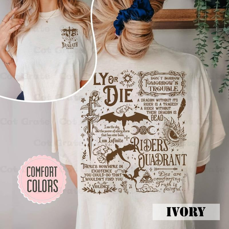 Basgiath War College Fourth Wing Shirt - Wing Leader Tee Best Price Hoodie, Sweatshirt | HypeDripTees.com