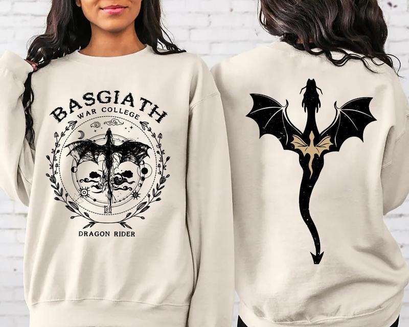 Basgiath War College Gift Classic T-Shirt with Crew Neck and Long Sleeves Hoodie, Sweatshirt | HypeDripTees.com