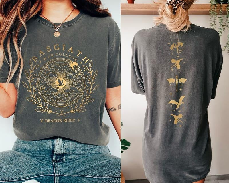 Basgiath War College Shirt, Fourth Wing TShirt, Die Or Fly Tee, Riders Quadrant Sweatshirt, Dragon Rider Tee, Wyvern...
