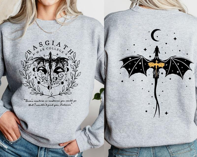 Basgiath War College Sweatshirt, Fourth Wing Riders Fly or Die T-shirt, Violet Sorrengail Bookish Hoodie | HypeDripTees.com