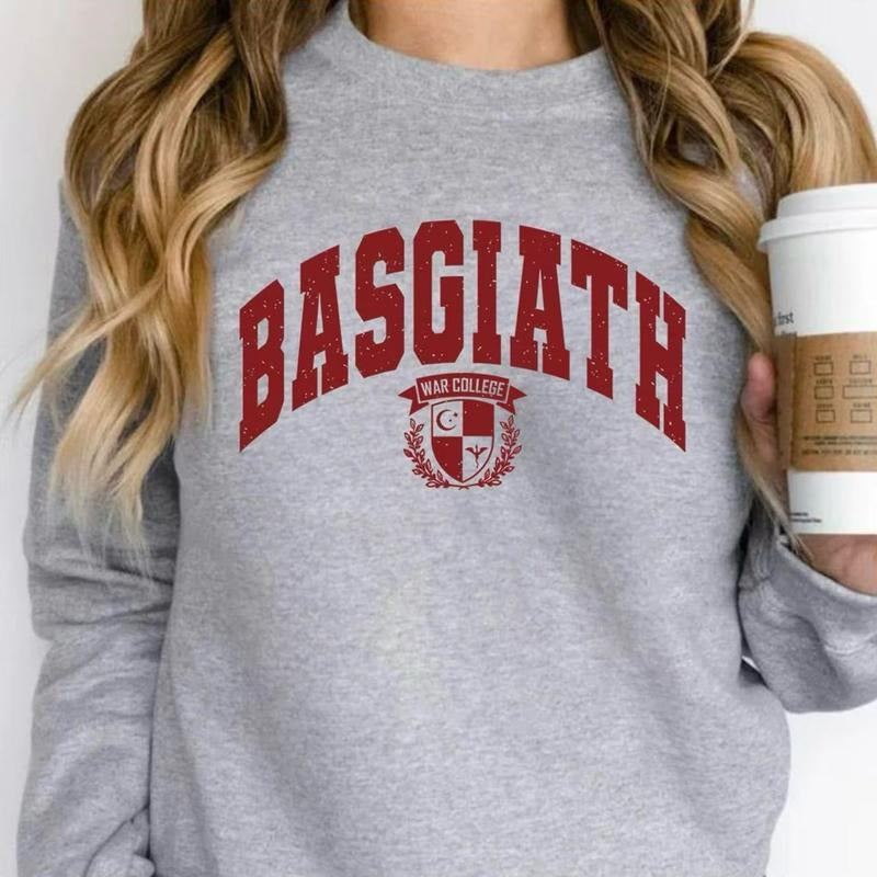 Basgiath War College Sweatshirt, Fourth Wing Shirt, The Empyrean Series Pullover, Dragon Rider Shirt, Bookish Cozy...