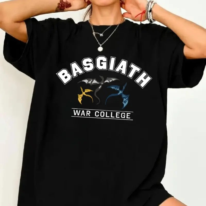 Basgiath War College Womens, Fourth Wing Shirt, Dragon Riders Quadrant, Rebecca Yoros, Violet Sorrengail , Unisex Sweater...