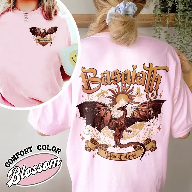 Basgiath War College, Dragon Rider Shirt, Iron Flame Basgiath War College, Basgiath War College 2 Sided, Basgiath Dragon...