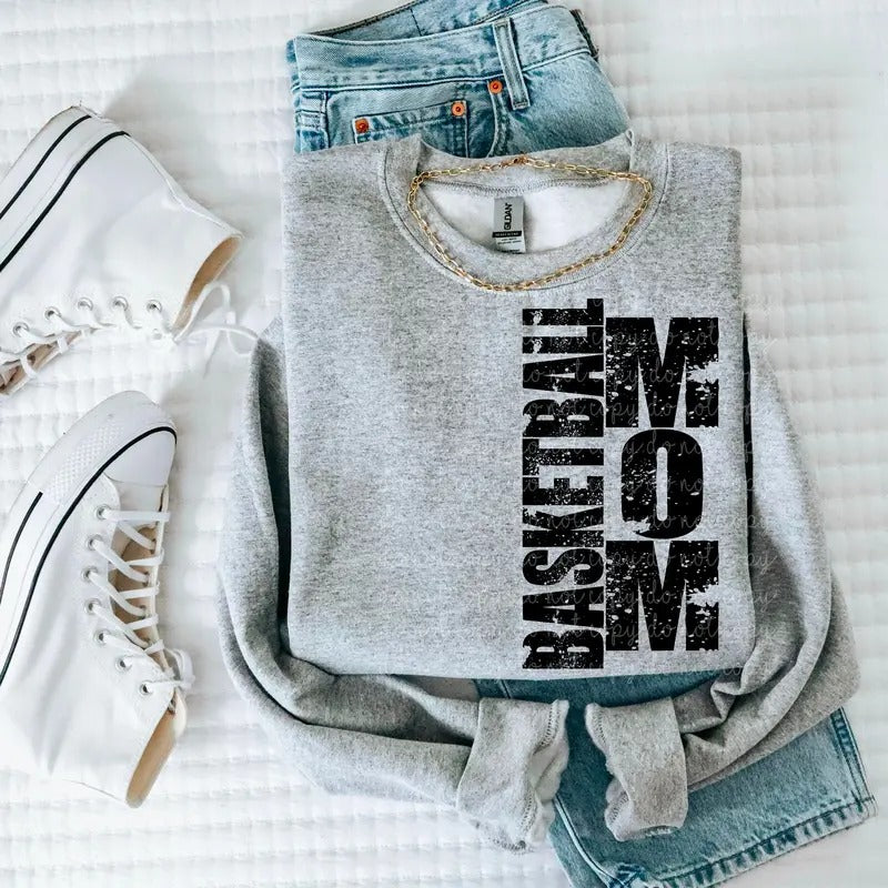 Basketball Mom DTF Transfers - THIS IS NOT A SHIRT Hoodie, Sweatshirt | HypeDripTees.com