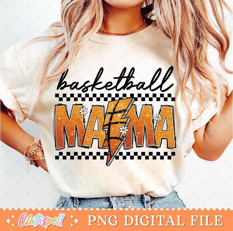 Basketball Mom T-Shirt, Basketball Game Day T-Shirt, Basketball Mama Shirt, Gift For Mom, Mother's Day Gifts Hoodie,...