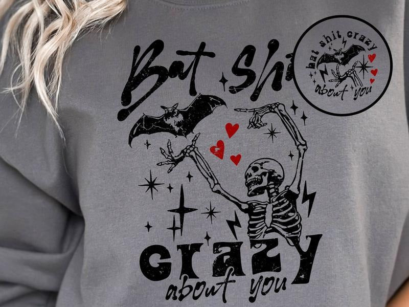 Bat Crazy Valentine's Day Women's Top & Sweatshirts T-Shirts, Hoodie | HypeDripTees.com