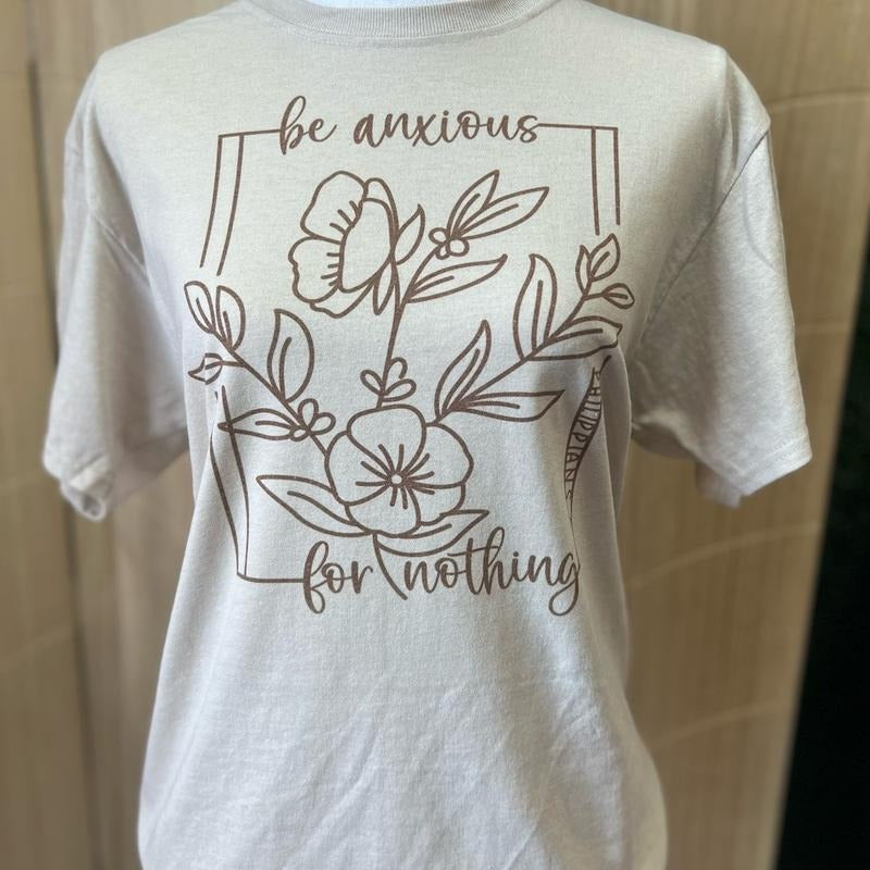 Be Anxious For Nothing Tee - Christian Shirt Hoodie, Sweatshirt | HypeDripTees.com