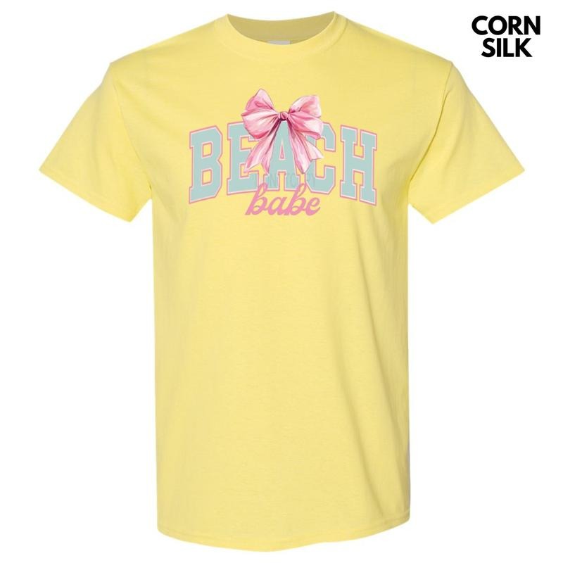 Beach Babe Coquette Gildan Short Sleeve T-Shirt Hoodie, Sweatshirt | HypeDripTees.com