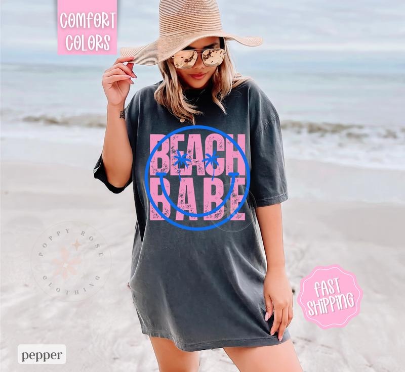 Beach Bum Shirt Comfort Colors, Cute Oversized Summer Tee, Swimsuit Cover Up Hoodie, Sweatshirt | HypeDripTees.com