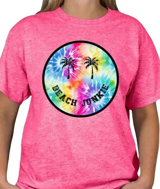 Beach Junkie Smiley Face T-shirt smileyface shirt Hoodie, Sweatshirt | HypeDripTees.com