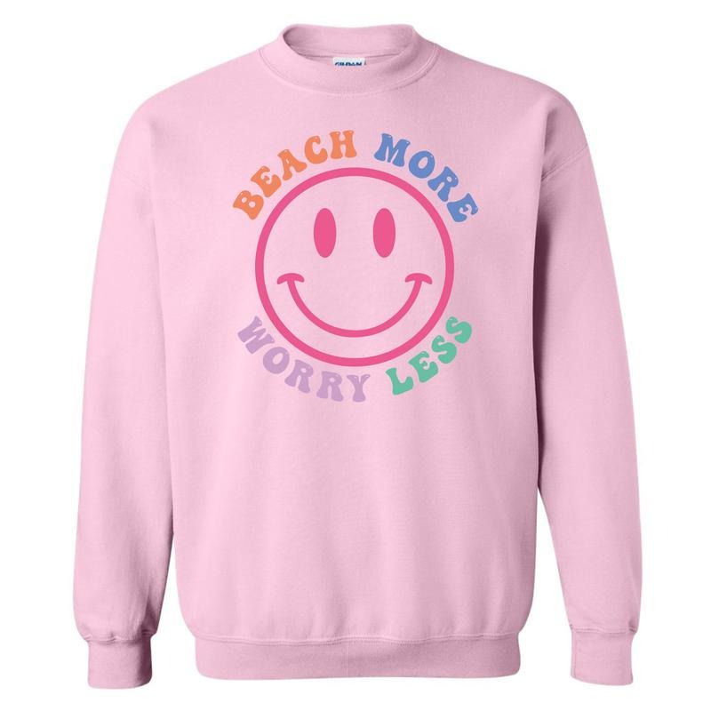 Beach More Worry Less Sweatshirt 'NLB' T-Shirts, Hoodie | HypeDripTees.com