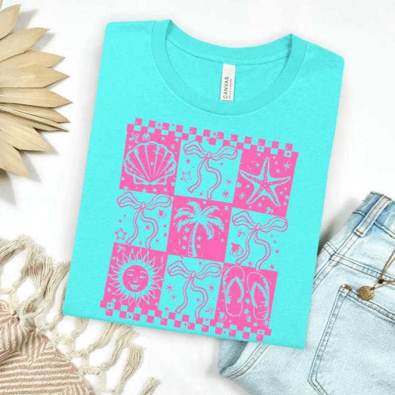 Beach Square Graphic Tee | Cruise Shirt, Vacation Vibes Hoodie, Sweatshirt | HypeDripTees.com