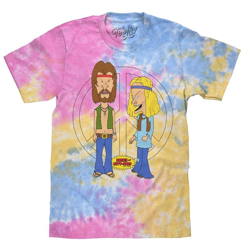 Beavis and Butthead Hippie Tie Dye T-Shirt - Sherbert Tie Dye Hoodie, Sweatshirt | HypeDripTees.com