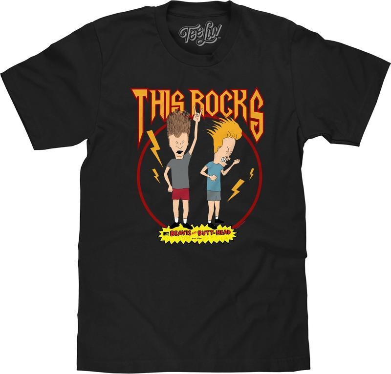 Beavis and Butthead This Rocks! T-Shirt - Black Hoodie, Sweatshirt | HypeDripTees.com