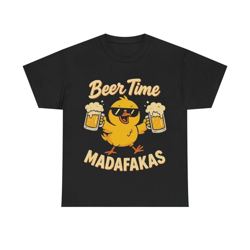 Beer Time Madafakas  Funny Chick Goose Meme T-Shirt Hoodie, Sweatshirt | HypeDripTees.com