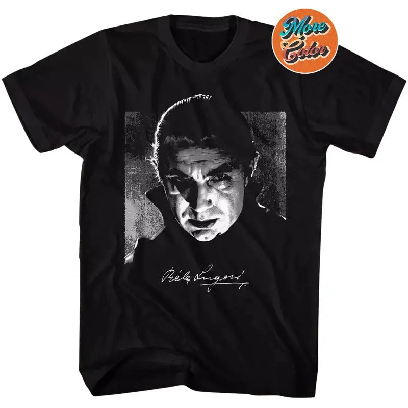 Bela Lugosi Dracula Signature Lurking Dracula Bram Stoker Shirts, Cotton Unisex T-shirt, Crew Neck, Size S- 3XL, Menswear Top, Womenswear Top Underwear Streetwear