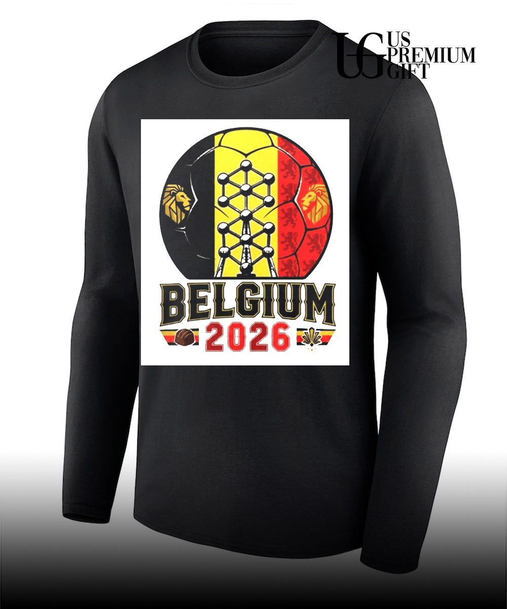 Belgium Atomium lion soccer ball World Cup 2026 shirt