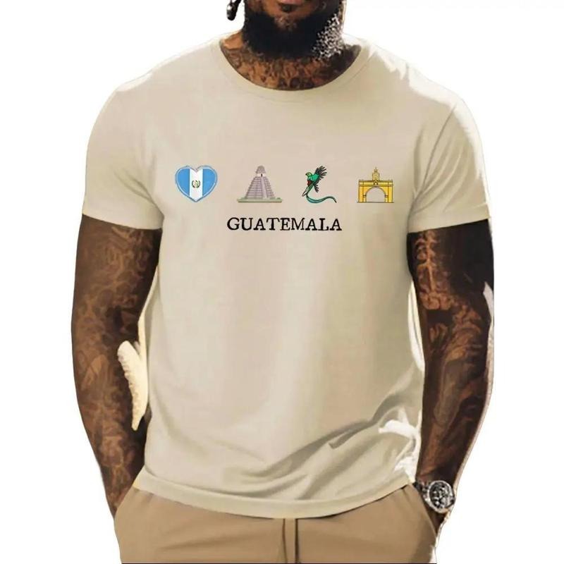 Beloved Guatemala Graphic Tee Pure Cotton Casual Street Style Crew Neck Short Sleeve T-Shirt Tops Trendy For Women For...