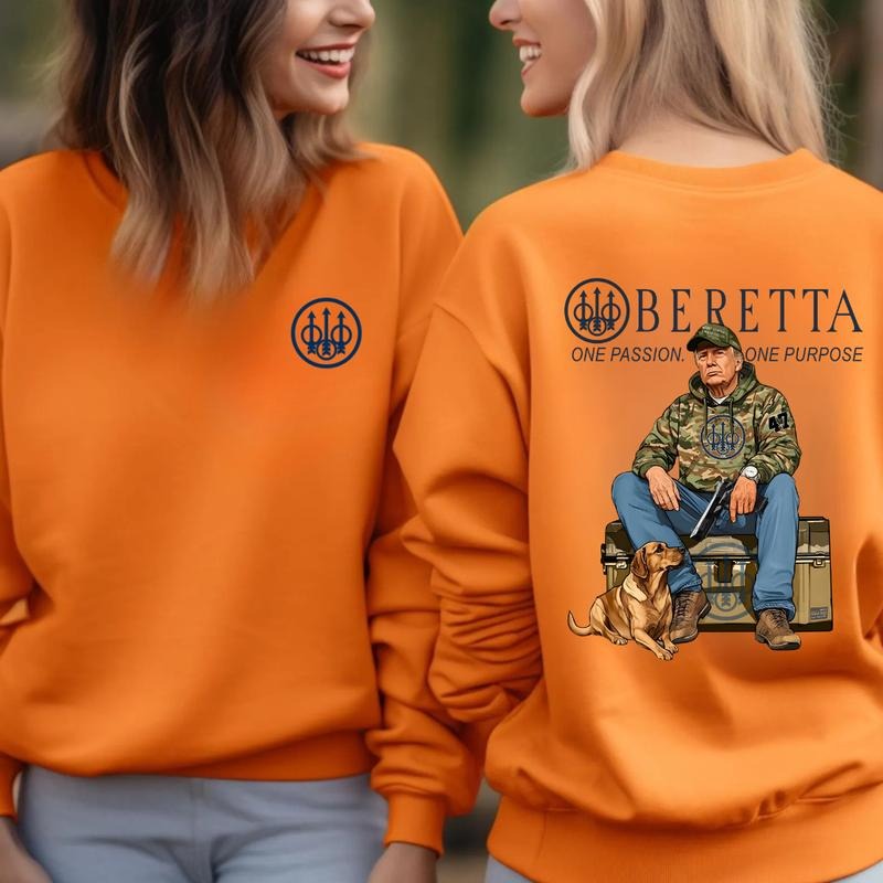 Beretta Trump Hunting Shirt, Top Menswear, Gun Lover, Tactical Gear Shirt Hoodie, Sweatshirt | HypeDripTees.com