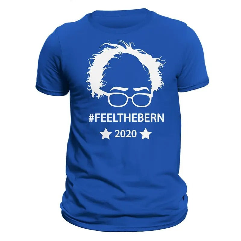 Bernie Sanders 2020 #FEELTHEBERN Men's T-Shirt - All Colors Casual Crewneck Hoodie, Sweatshirt | HypeDripTees.com