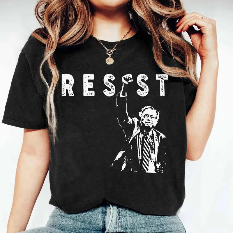 Bernie Sanders Resist Shirt, Bernie Mood Shirt, Fight Oligarchy Tour Shirt, Political Activism T-Shirt, Rage Against The...