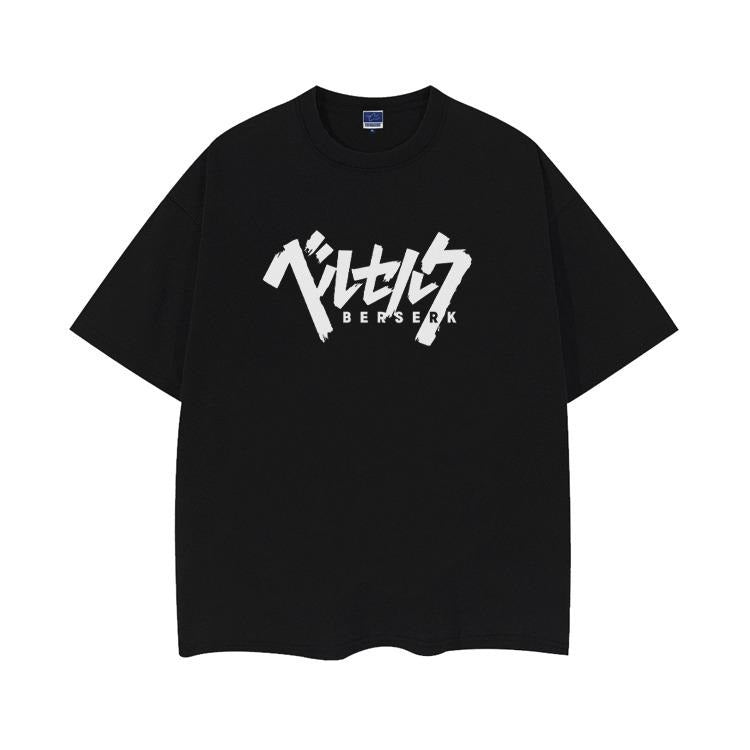 Berserk "Big Emblem" Heavyweight Vintage Tee 100% Cotton OVERSIZED Anime T-shirt Menswear Top Crew Necks Tshirt Casual...