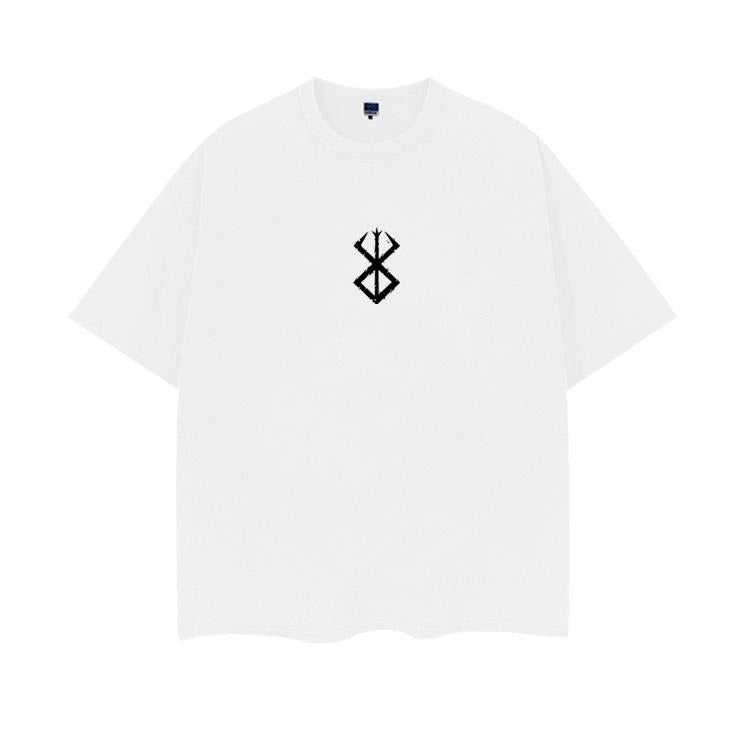 Berserk "Emblem" Heavyweight Vintage Tee 100% Cotton OVERSIZED Anime T-shirt Menswear Top Crew Necks Tshirt Casual...