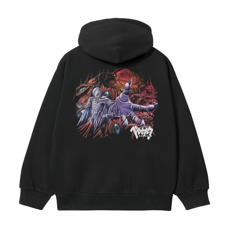 Berserk "Femto's Awakening" Heavyweight Vintage Hoodie Cotton Blend Classic Anime Sweatshirt Menswear Tops Menswear Tops...