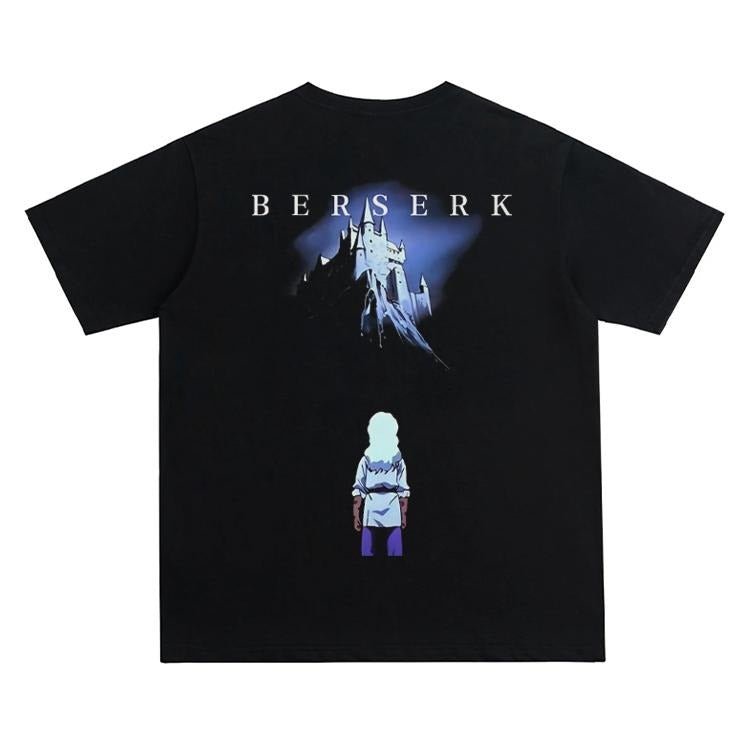 Berserk "Griffiths" Vintage Oversized Tee Anime T-shirt 100% Cotton Original Design Men's Top Streetwear Casual Menswear...