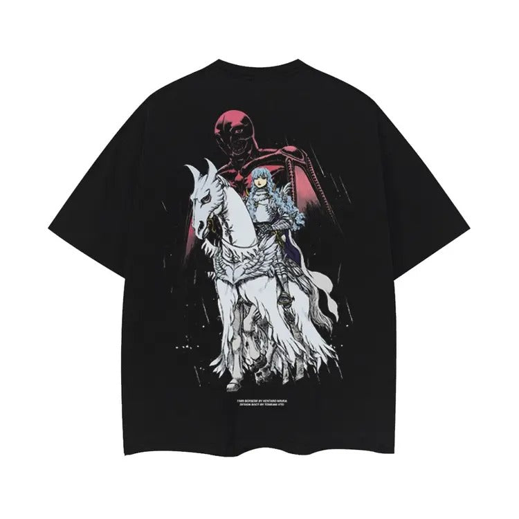 Berserk "White Knight Griffith" Heavyweight Vintage Tee 100% Cotton OVERSIZED Anime T-shirt Menswear Top vintage shirt...