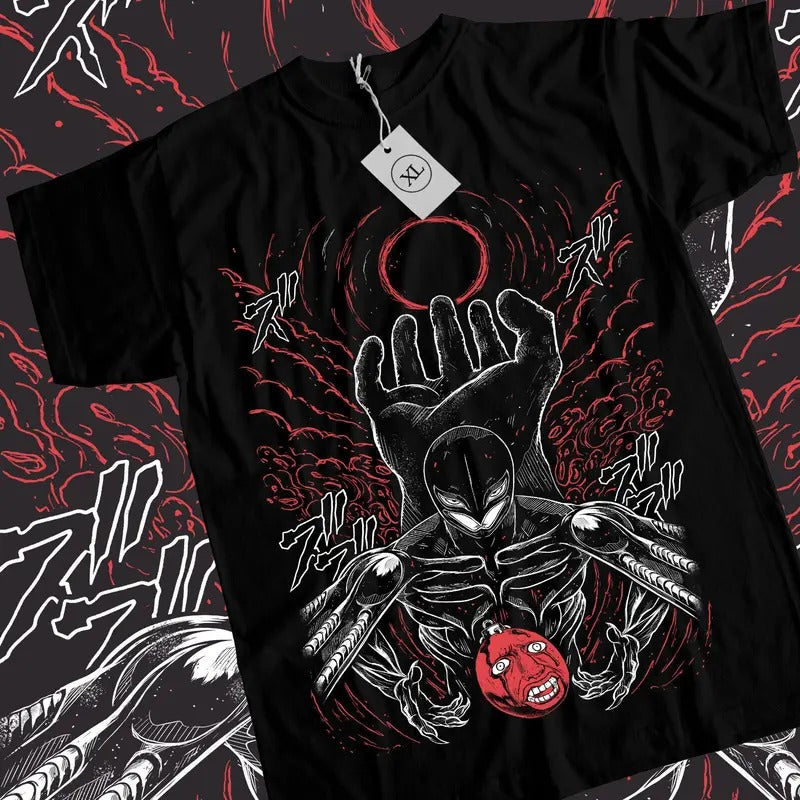 Berserk T-shirt Manga Guts Berserker Armour Horror Anime Black T-Shirt ALL SIZES horror shirts Menswear Top Hoodie,...