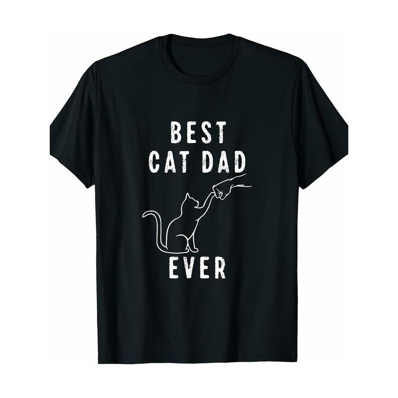 Best Cat Dad Fist Bump T-shirt, Cat Paw Cat T-shirt Made in USA Hoodie, Sweatshirt | HypeDripTees.com