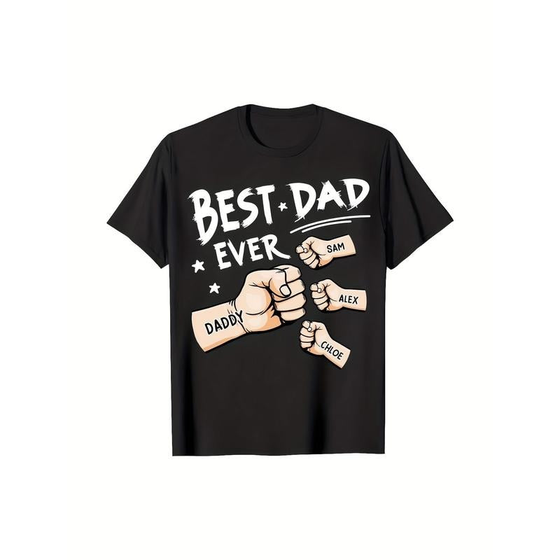 Best Dad Ever Gifts Personalized Fathers Day, Birthday Gifts For Dad From Daughter,  100% Cotton T-Shirt Hoodie, Sweatshirt