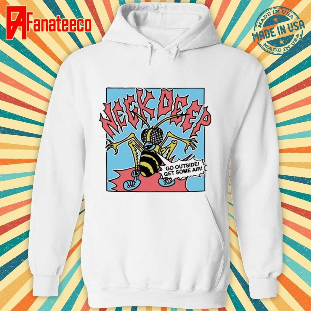 Go Outside Neck Deep Black Shirt