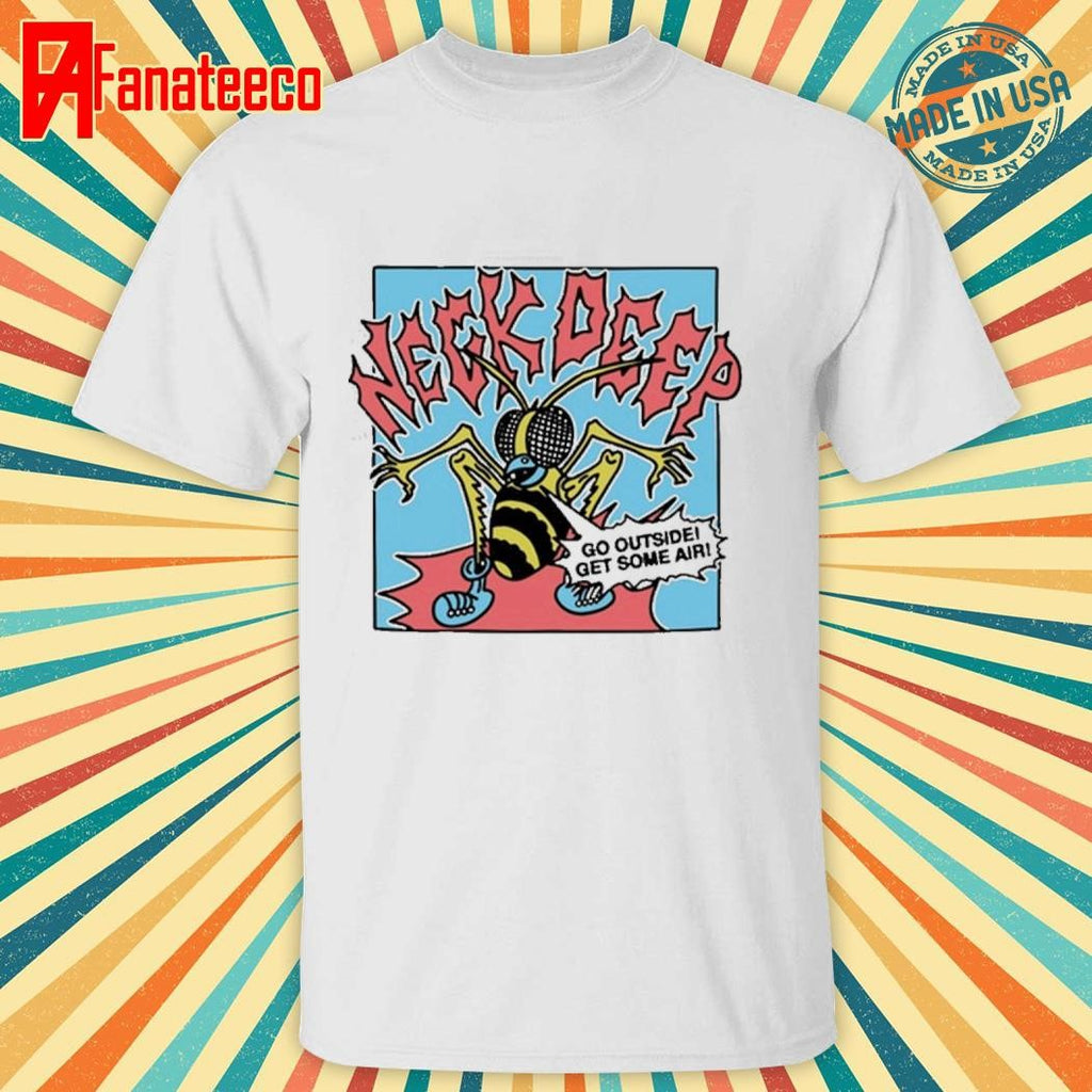 Go Outside Neck Deep Black Shirt