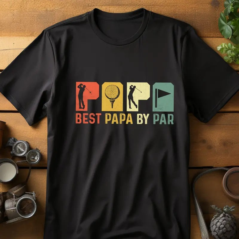 Best Papa By Par Gift Best Papa By Par Shirt Grandfather Golf Gift Shirt Grandpa Golf Gift Tee Father's Day Shirt Golf...