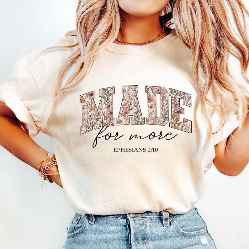 Bible verse Shirt, Cute Christian shirt for women, Religious T-Shirt, Bible Verses, Religion, Gift for Mom, Menswear Top,...