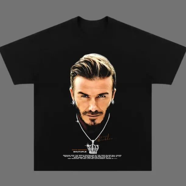 Big Face David Beckham T-Shirt, David Beckham Vintage Tee, Unisex Soccer Shirt, Sweatshirt, Graphic Tees, Menswear...