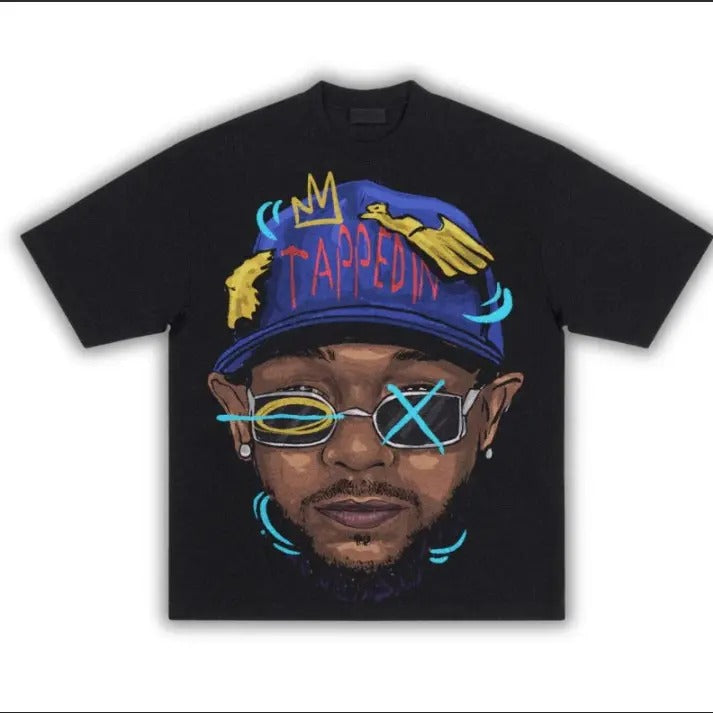 Big Face Kendrick Tee, Lammar T-Shirt Hoodie, Sweatshirt | HypeDripTees.com