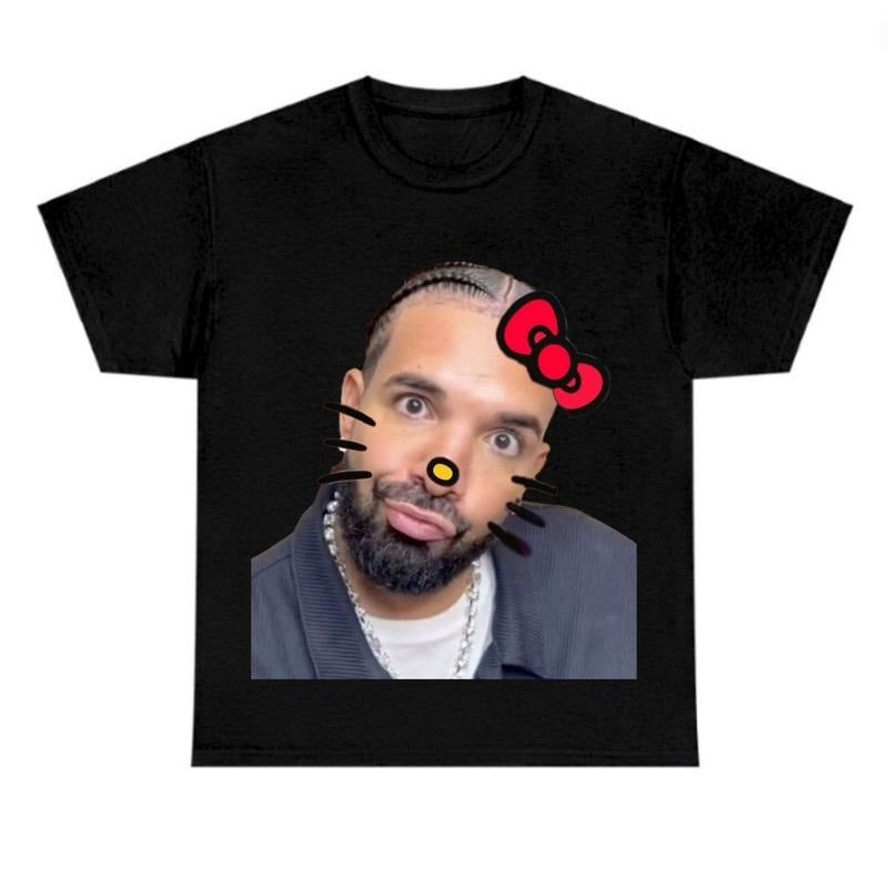 Big Face Kittyy Drakee Tee, Fans Shirt Classic Cotton Tshirt Hoodie, Sweatshirt | HypeDripTees.com