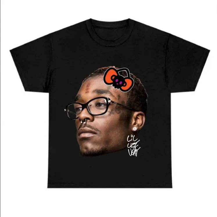 Big Face Lil Uzii Halloween Cute Black Shirt Cotton Hoodie, Sweatshirt | HypeDripTees.com