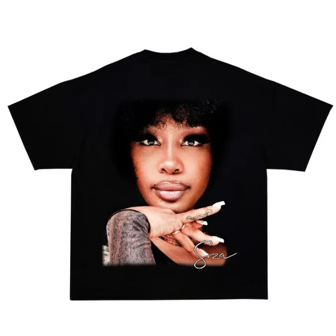 Big Face SZA Tour Hip Hop Rap Tee T Shirt, Sza Gift T-shirt Hoodie, Sweatshirt | HypeDripTees.com